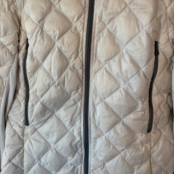 Lululemon women's down jacket 12 white insulated quilted full zip pockets - Picture 2 of 12